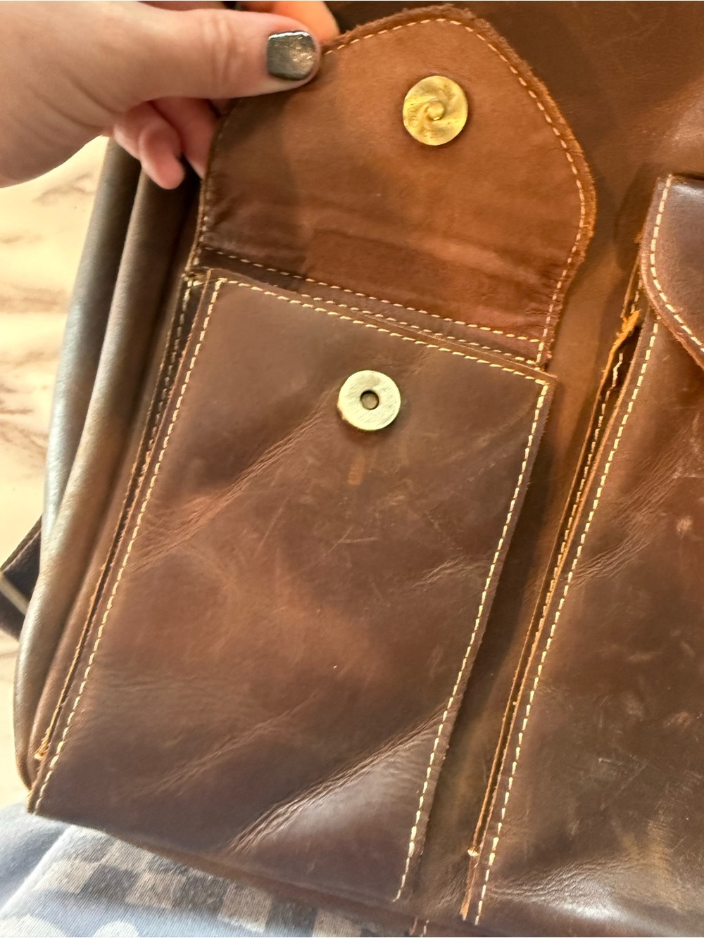 Leather Backpack - Picture 2 of 13
